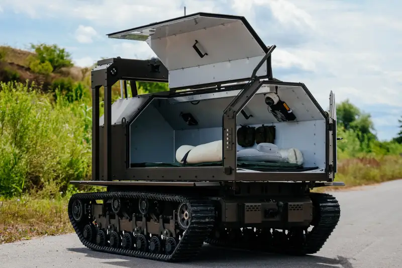 Under fire and unmanned: Ukraine develops the Murakha CaseEvak evacuation UGV